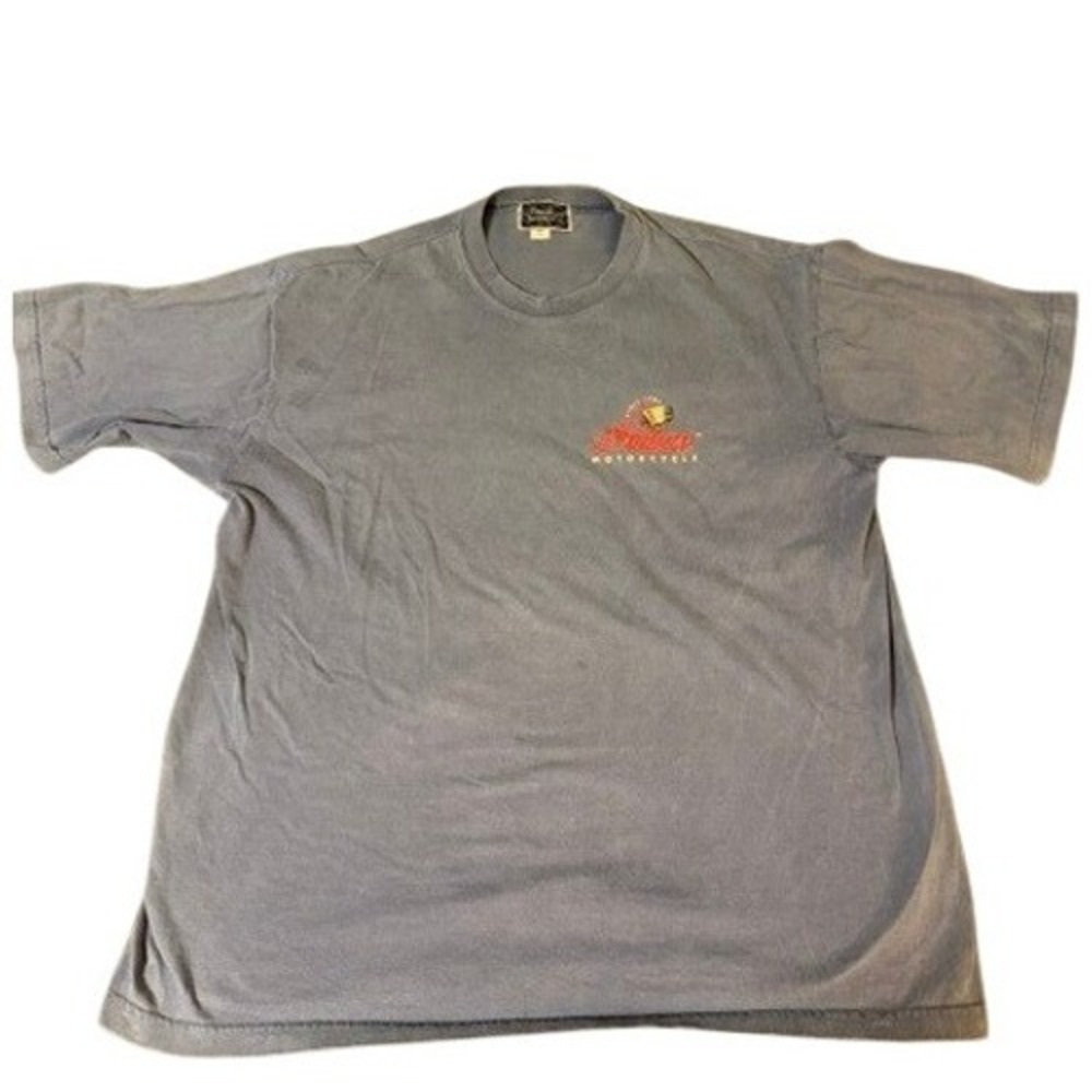 Vintage Indian Motorcycle 100th Anniversary T-Shirt XL Stuart Florida Blue Gray